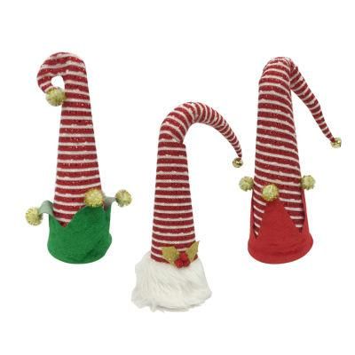 Navidad Xmas Tree Top Elf Santa Tree Hat Christmas Tree Topper for Decoration