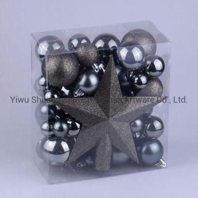 Hanging Hand Painted Plastic Christmas Ball