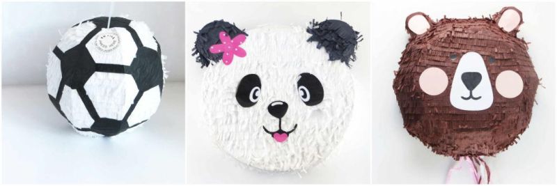 Happy Birthday Pinata, Pinata for Birthday Party, Circle Pinata