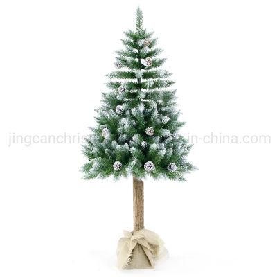 New Realease Green Pointed PVC Wooden Christmas Tree