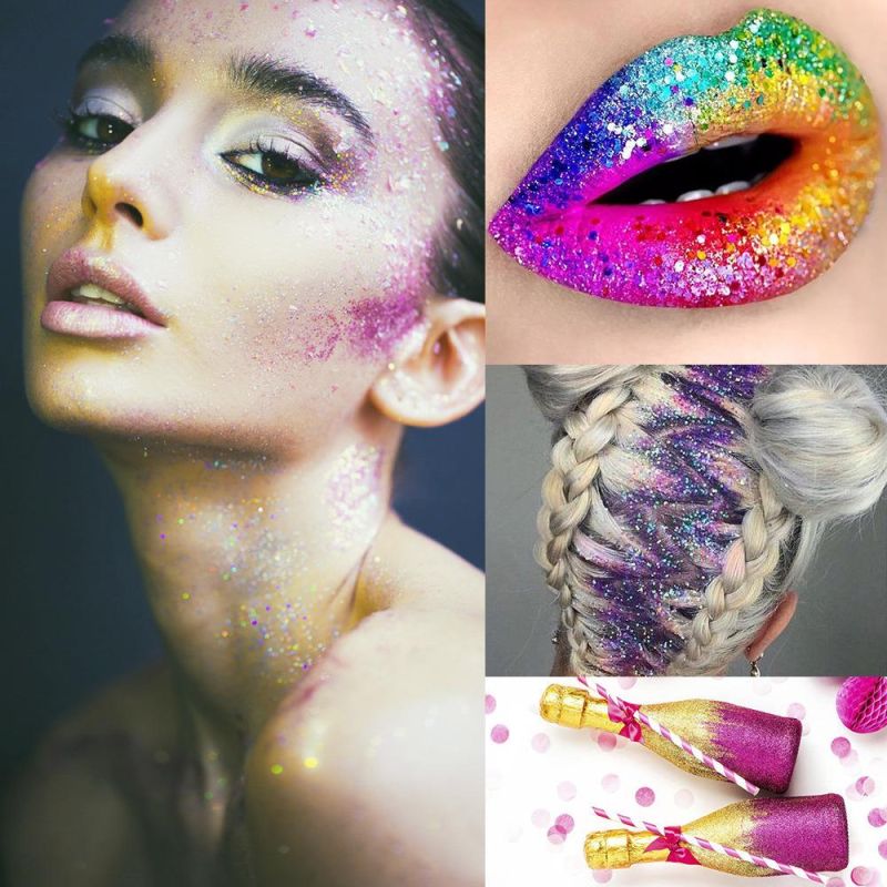 Chameleon Glitter Metallic Luster Irregular Shape Falkes Nail Art for Craft Makeup
