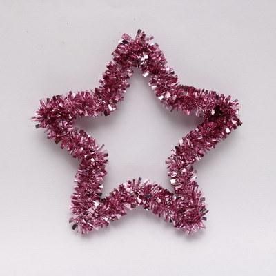Cheap Price Cute Christmas Tree Decorations Blue 30cm Pet Christmas Star Shape Wreath
