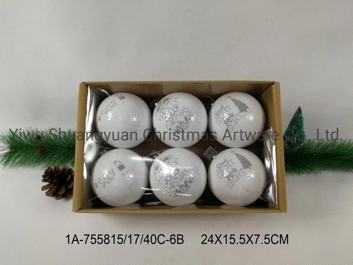 Christmas Ornament Balls Polyfoam Christmas Balls White Christmas Balls
