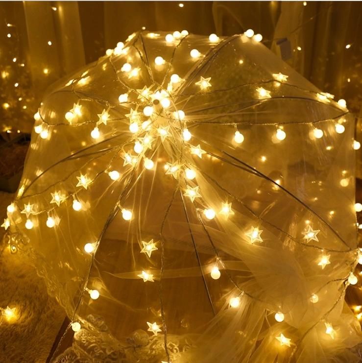 LED String Decoration LED Star String Twinkle Star String Light