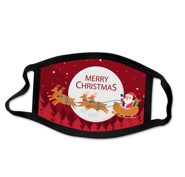 Wholesale Dust Proof Cotton Reusable Washable Christmas Party Masks