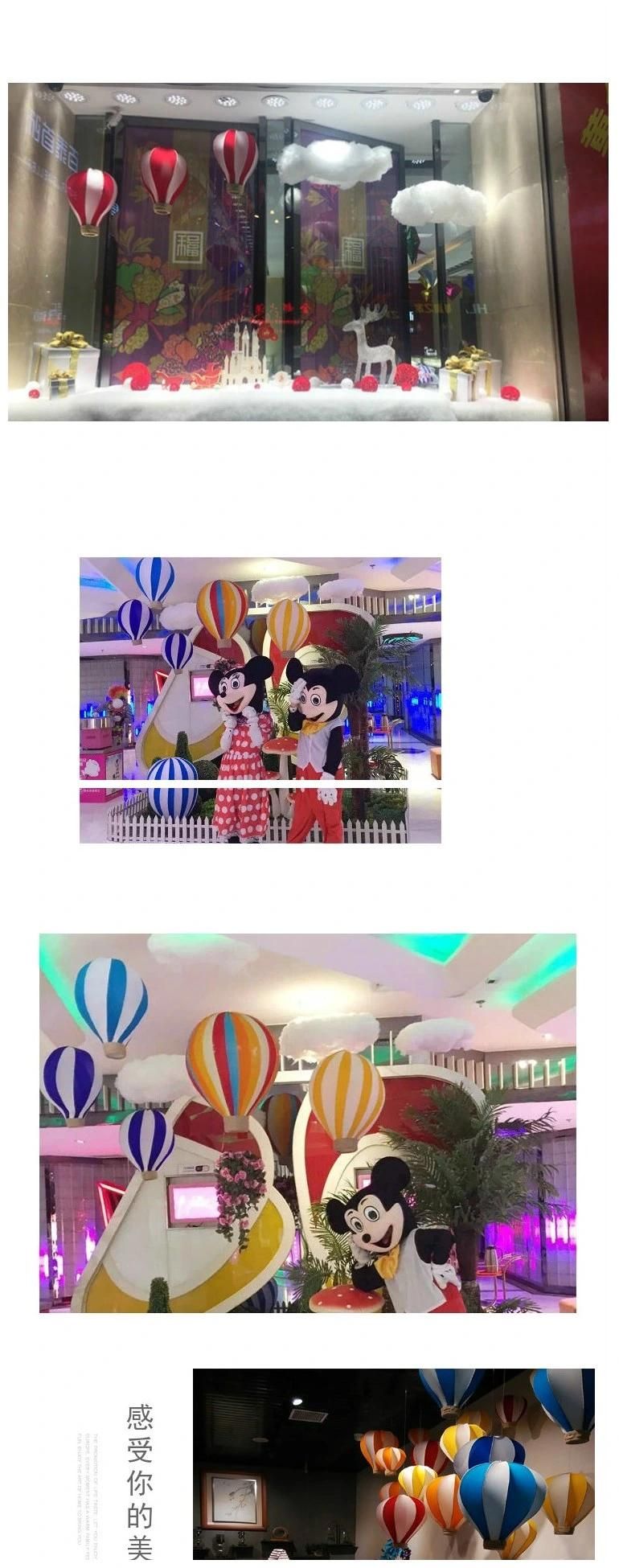 Hotair Balloon Decoration Hanging Winter Christmas Beautiful Shop Window Decoration