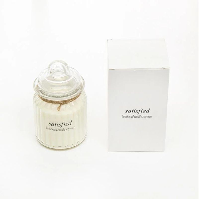 High Quality Nordic 10oz Custom Candle Jar with Logo Lid Label and Box