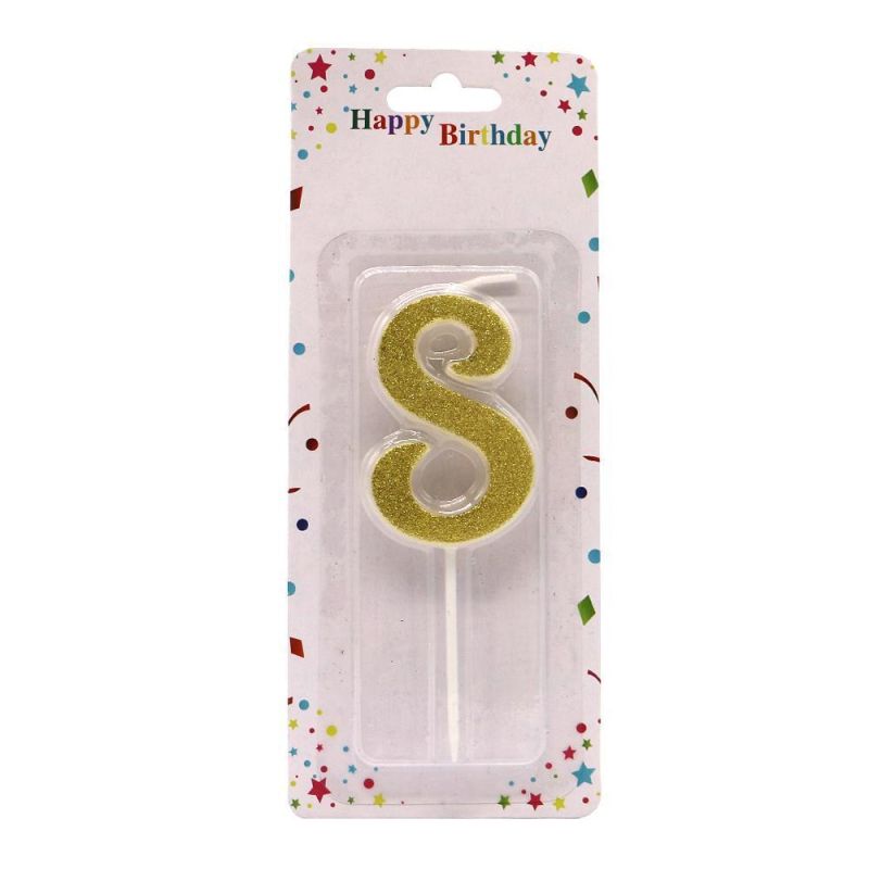 Wholesale Glitter Shining Birthday Cake Number Candle