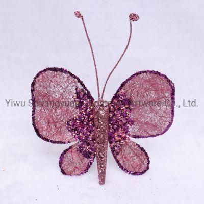 Christmas Foam Butterfly for Holiday Wedding Party Decoration Supplies Hook Ornament Craft Gifts