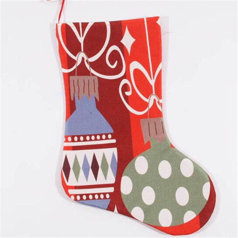 OEM Design Red Christmas Santa Stocking