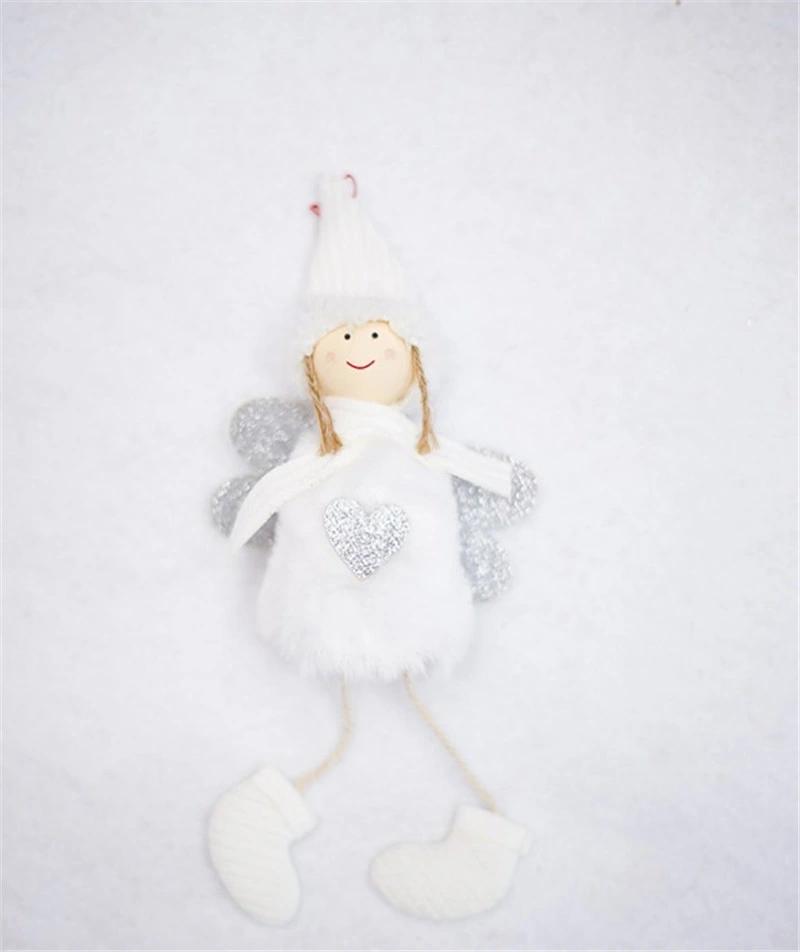 Cute Angel Christmas Plush Doll Ski Pendant Tree Decoration Ornaments