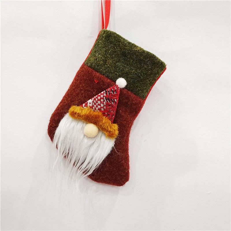 Cute Design Christmas Tree Hanging Gift Stocking