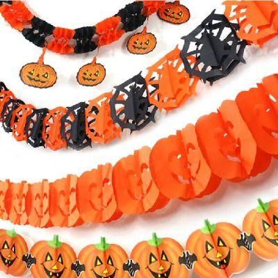 Halloween Design Tissue Paper Garland, Paper Garland for Wedding Party