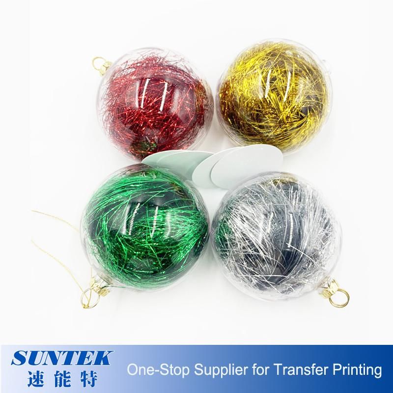 2020 New Sublimation Christmas Ball Plastic Ornament