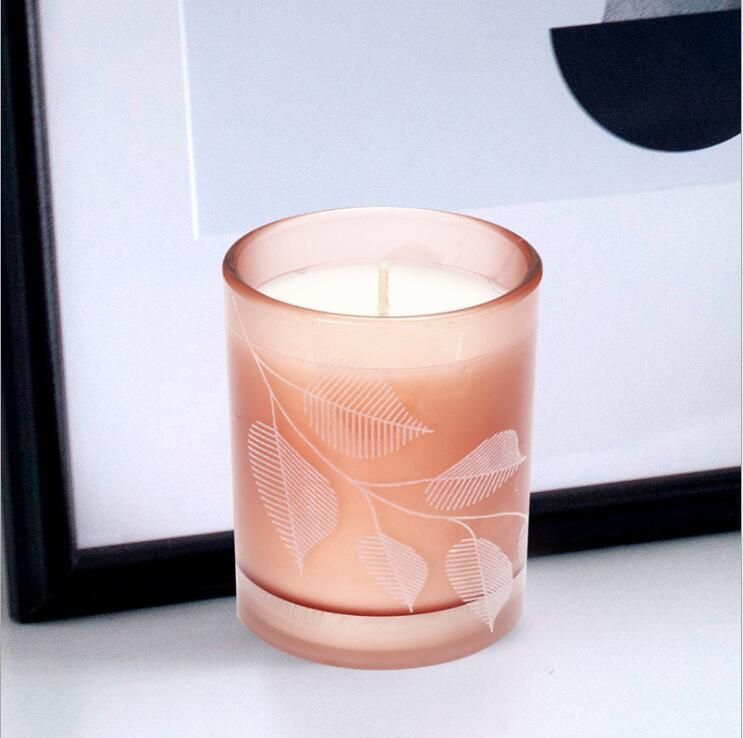 Wholesale Custom Decorative Candle Holder Candle Jar with Rose Gold Metal Lid