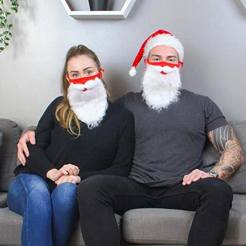Manufacturer Custom Design christmas Santa′s Long White Beard Mask