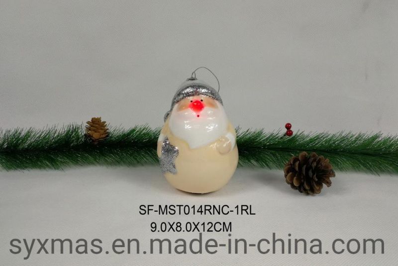 Hot Sale Polyfoam Snowman with 3 White LED Light and 1 Nose for Christmas