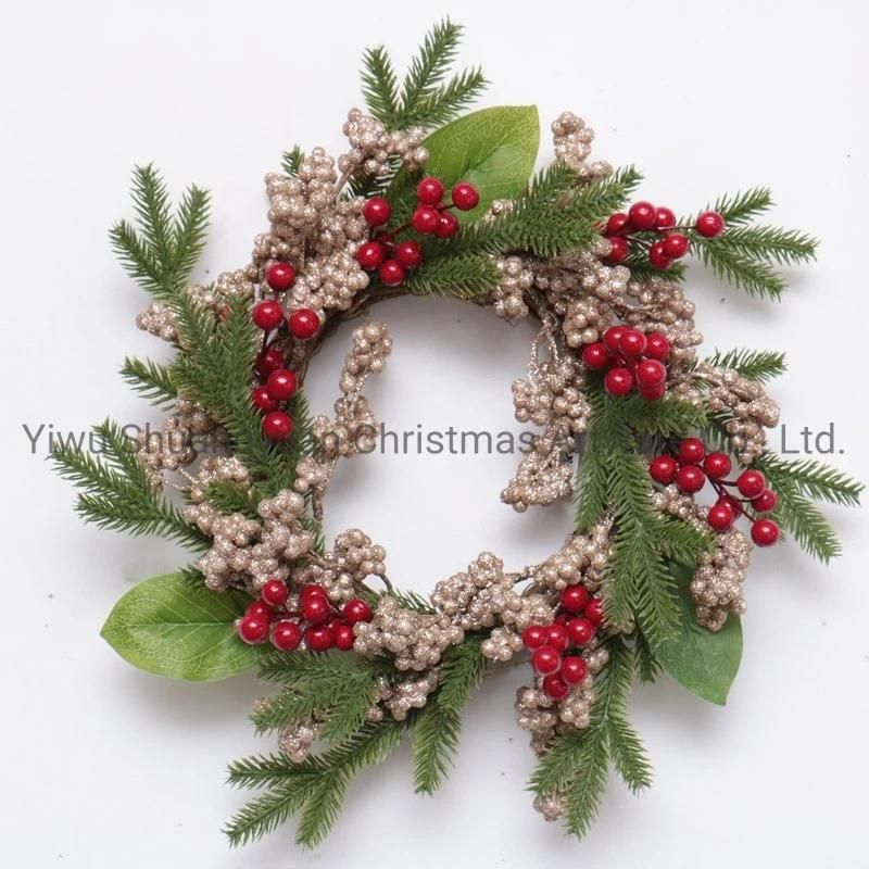 Christmas Wreath for Holiday Wedding Party Decoration Supplies Hook Ornament Craft Gifts