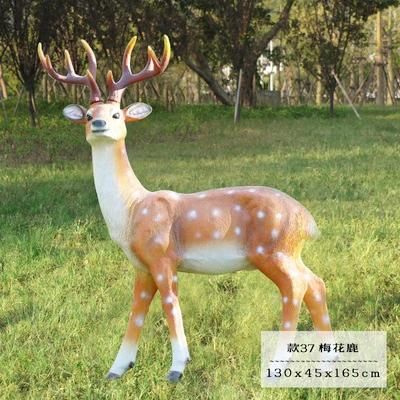 Outdoor Decoration Life Size Resin Fiber Glass Deer for Sale