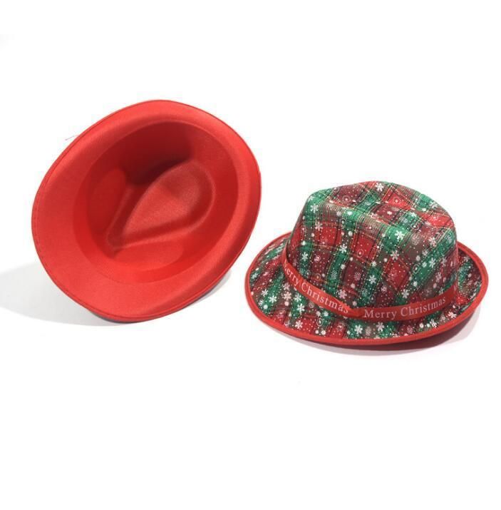 New Design Christmas Hat Cheap Custom Unisex Panama Hat High Quality OEM Hat for Chrismast