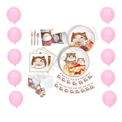 High Quality Disposable Plates Dessert Plates Napkins Rose Gold Party Set