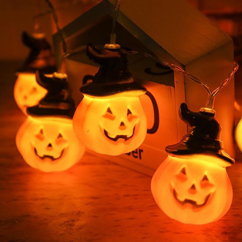 Battery Operated Decoration Orange Pumpkin LED Halloween Light