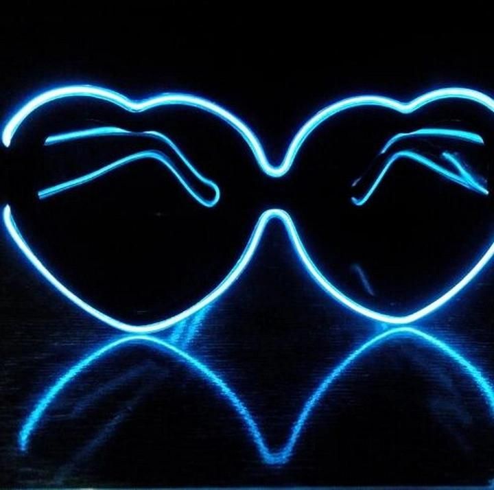 Dancing Party Heart-Shaped LED Glow Glasses