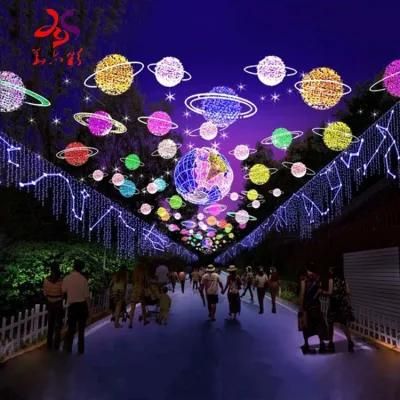 Hanging Mounted Across Tunnel LED Street Motif Lights