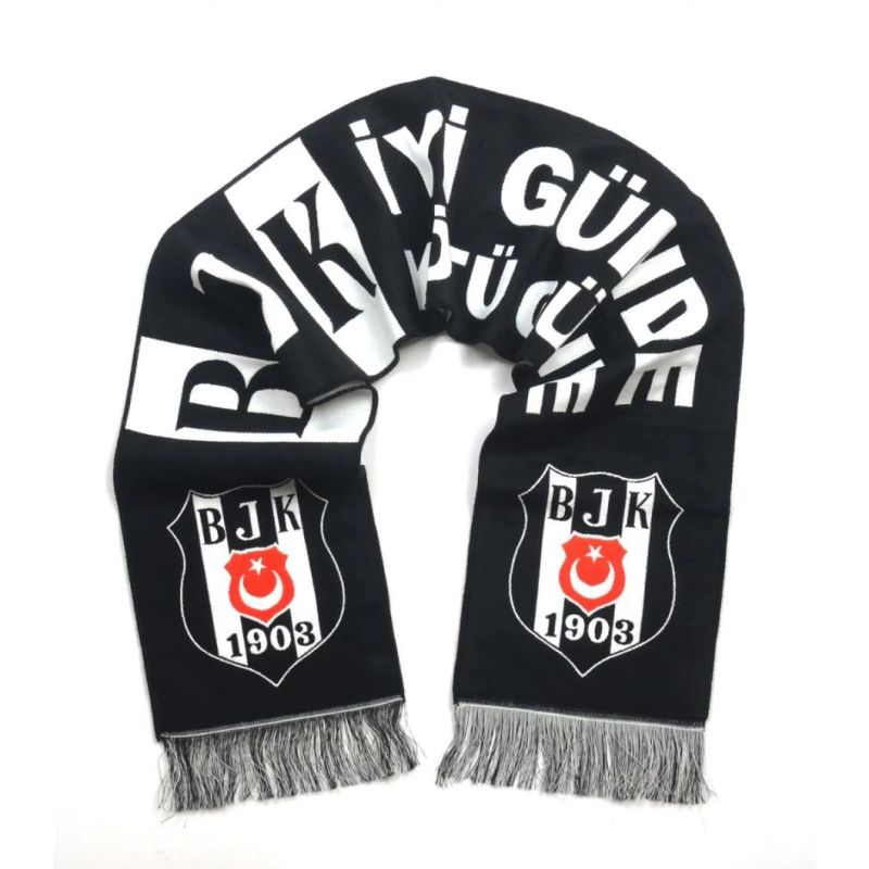 100% Acrylic Knitted Jacquard Soccer Football Scarf