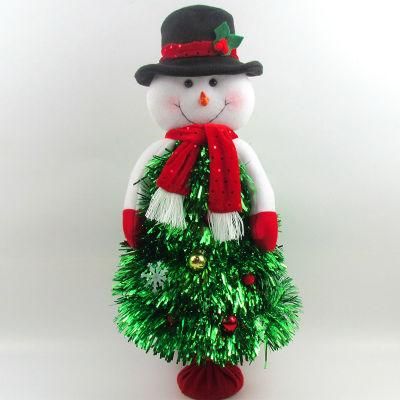 Hot Sale Pet Tinsel Tree with Ornaments Decorate Home Decoration