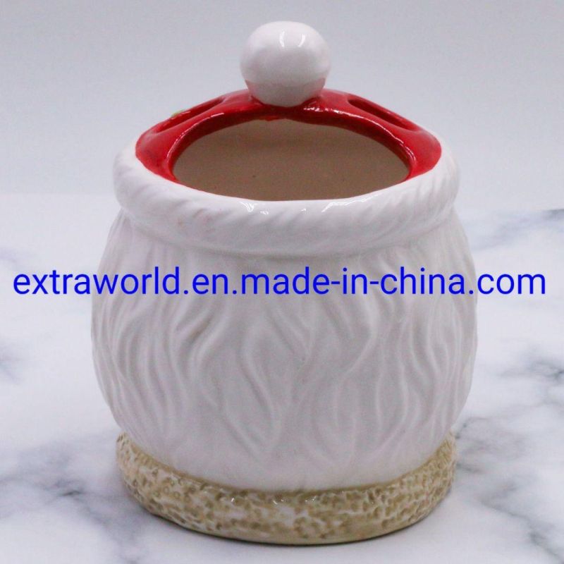 Customized Christmas Ceramic Snowman Cookie Jar