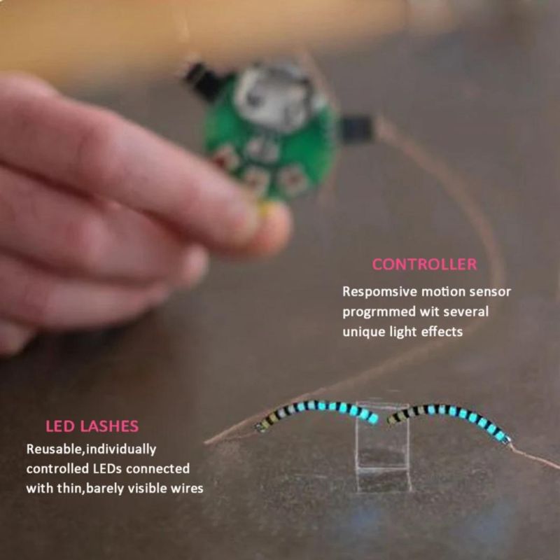 LED Eyelashes Colorful Full Flash with 7 Modes