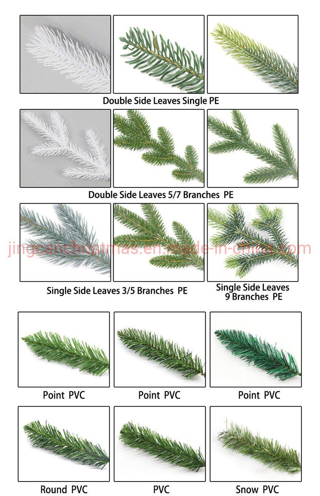 2022 Upsidedown Pine Needle Mixed PVC Christmas Tree with Red Berries