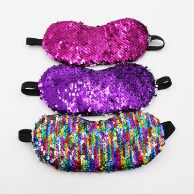 Mermaid Sequin Eyeshade Double Colors Shinning Party Masks Christmas Gift Eyepatch Sequin Eyes Mask