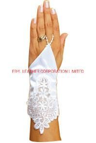 Fingerless Classic Wedding Gloves with Lace Decoration (JYG-29310)