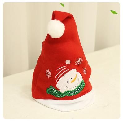 Xmas Wholesale Cartoon Plush Christmas Children Hat Baby/Kids/Adult Small Mini Cap Santa Claus Hat