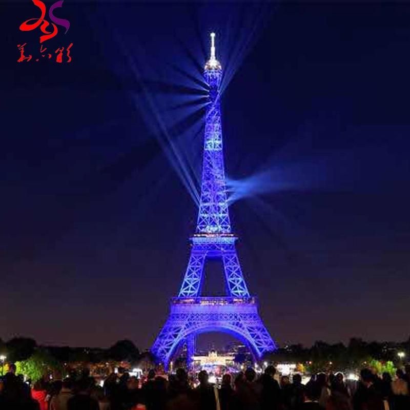 Giant Square Commercial Decoration Eiffel Tower 3D Lighting Light