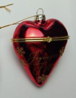 Heart Decoration, Glass christmas Decoration