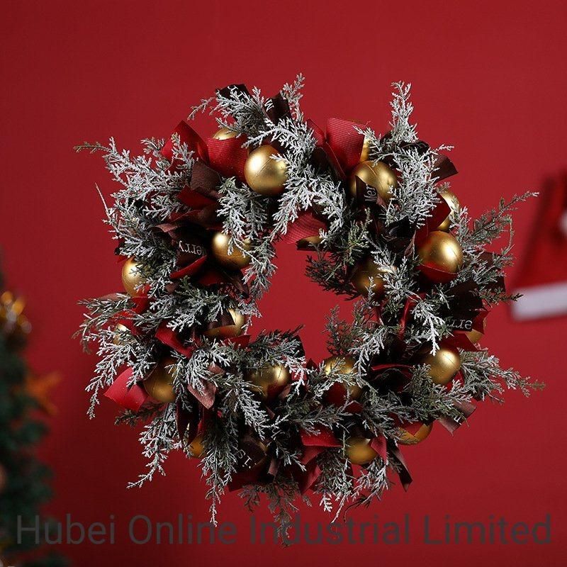 40cm China Hot Sale Colorful Holiday Decoration Artificial Christmas Wreath