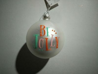 8cm X&prime;mas Glass Ball with Decal