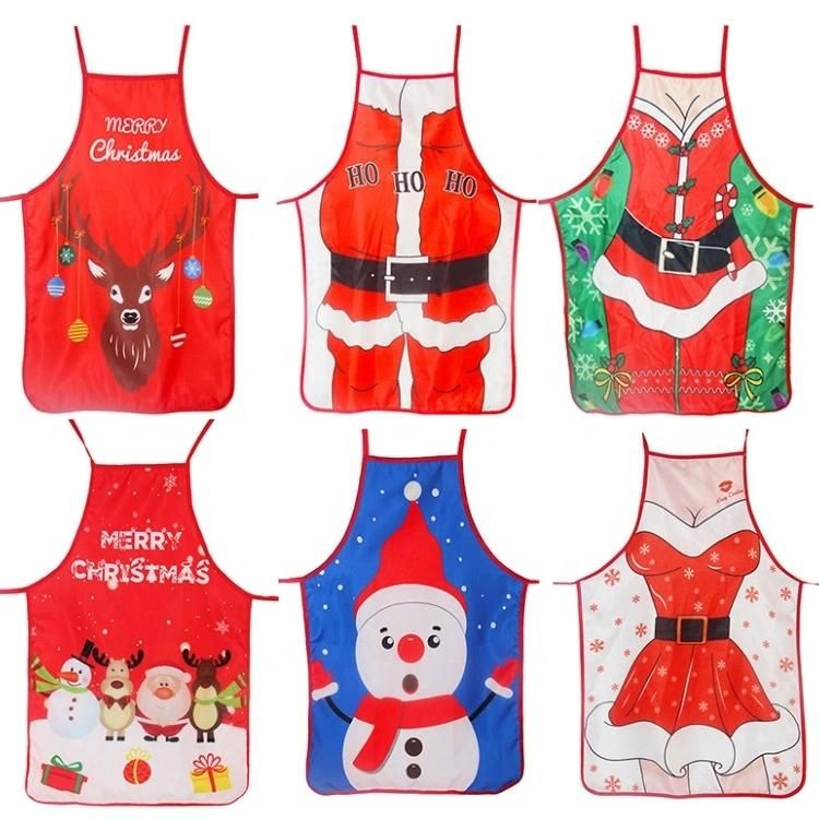 Christmas Decorations for Home Santa Claus Christmas Apron Xmas Decor Noel Navidad 2021 New Year Christmas Gift