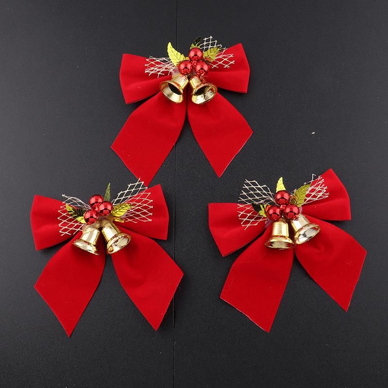 Christmas Decoration Santa Ribbon Bow Christmas Tree Decorations