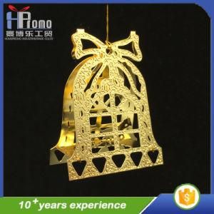 Christmas Party Ornament 3D Metal Decor Bells