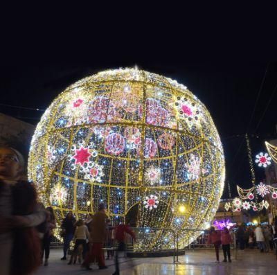 IP65 Custom 3D LED Motif Light Giant Outdoor Christmas Ball