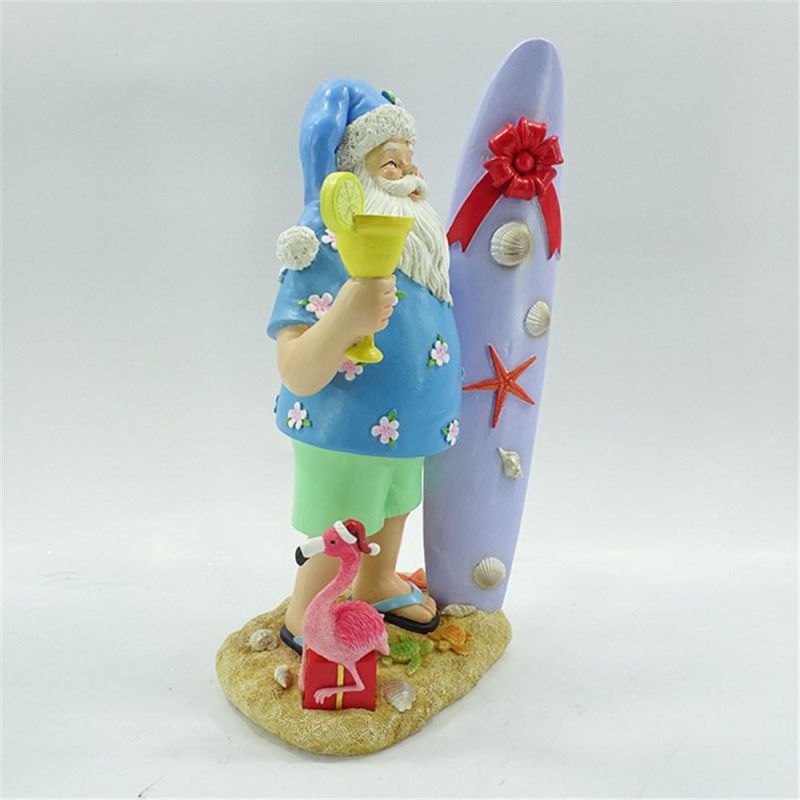 Modern Resin Santa Claus Model Figurines Miniatures Craft