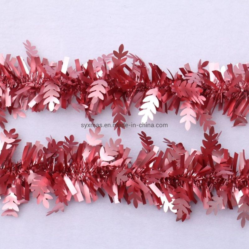 Wholesale Metallic Christmas Tinsel Garland for Decoration