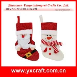 Christmas Decoration (ZY16Y090-1-2 34.5CM) Christmas Hug Stocking Christmas Nativity