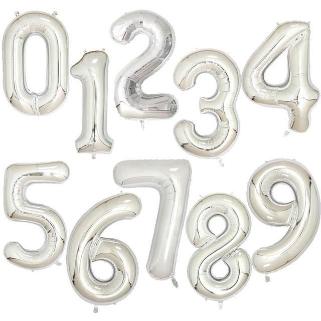 40inch Big Foil Birthday Number Balloons Home Party Supplies Decorations