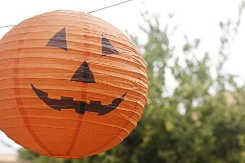 Factory Wholesale Spot 5 Halloween Decorative Pendants Jack - O - Lantern, Skeleton Spider Bat Paper Lanterns