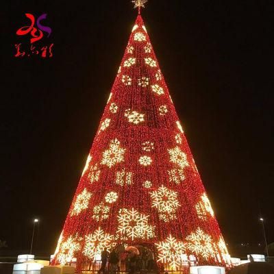 Multiple Colors Outdoor Customized Design Shopping Center Ornament Christmas Tree Decoration Motif Light